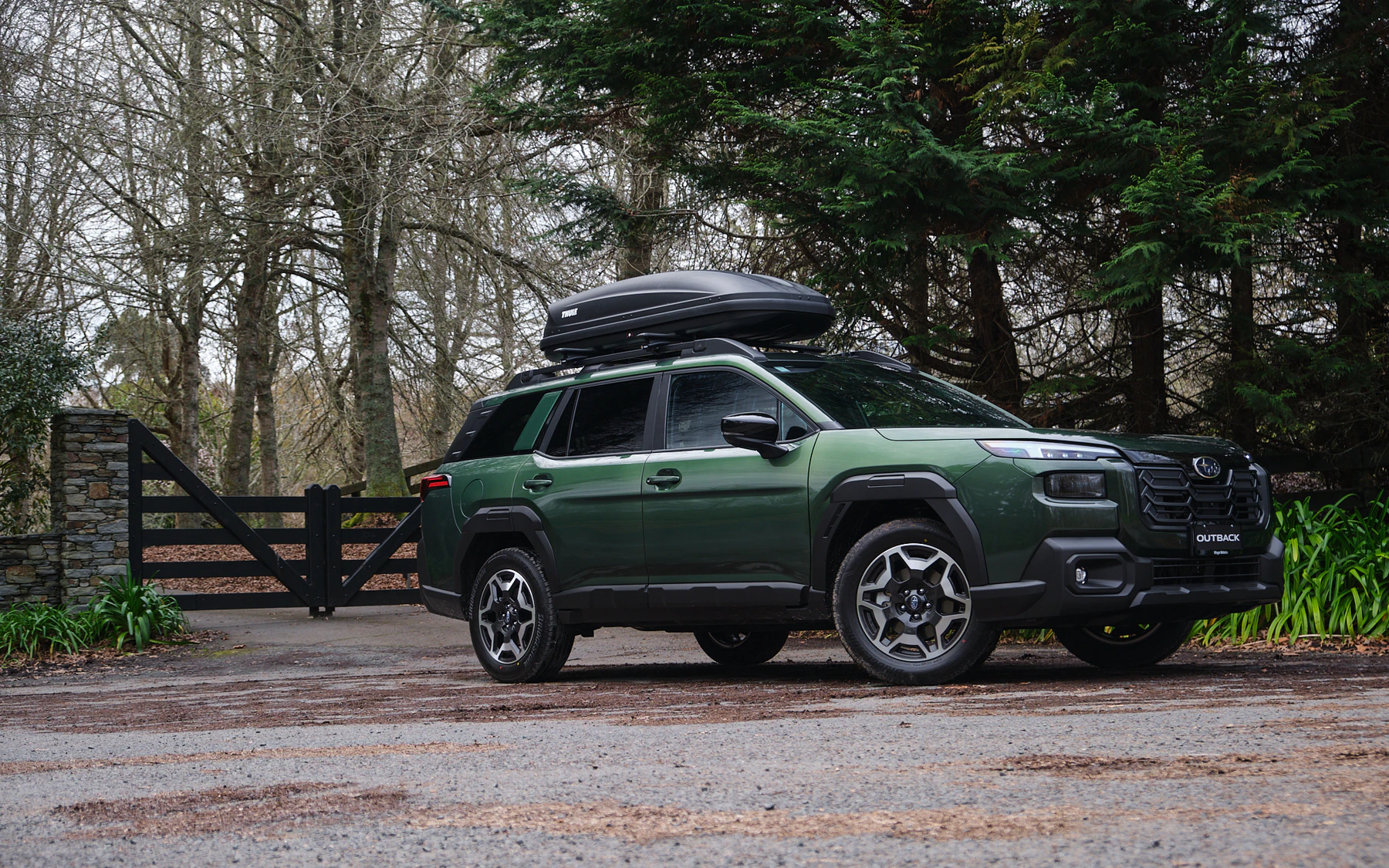 Green SUV prepared for a New Zealand road trip